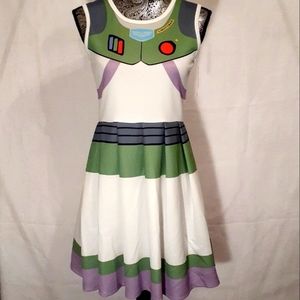 GIRLS TOY STORY BUZZ LIGHTYEAR COSPLAY A-LINE DRESS